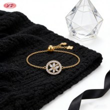 Fabricante exportador de pulseras delicadas de circonita cúbica chapada en oro de 18k | AAA CZ para mujer