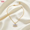 Collar moderno y clásico de circonita cúbica chapada en oro de 18k, directo de fábrica | Joyería AAA CZ
