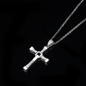 Wholesale Gold Chain Cross Necklace with Religious and Minimalist Design| High Quality Hypoallergenic Color ​resistant| 18k Gold AAA Cubic Zirconia Jewelry Jewellry Wholesale