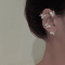 Wholesale Spring Arrivals Clip Earrings| Butterfly Korean Style Ear Bone Clip Earrings Fashion Gift For Girlfriend| AAA CZ 18k Yellow White Gold