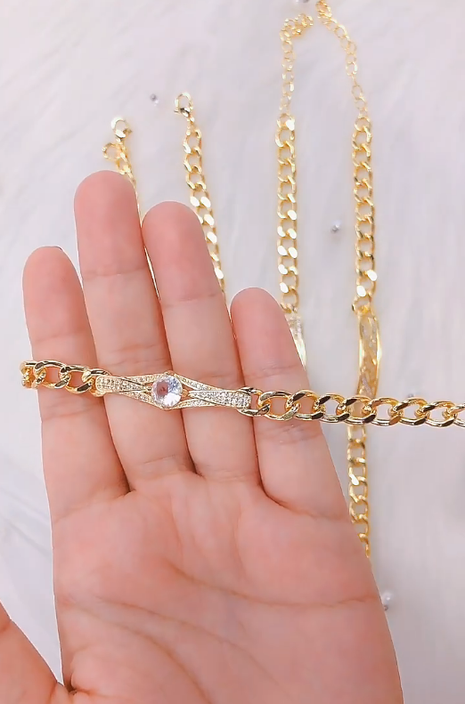 pulsera chapada en oro