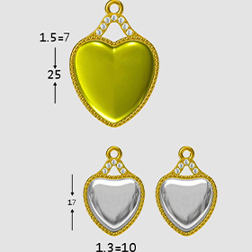 Heart pendant customization