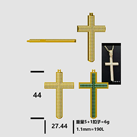 Cross necklace customization