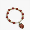 Wholesale Bracelet 18K Gold-plated Fruit Strawberry Design