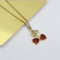 Wholesale Pendant Necklace Heart-Shaped Cherry Design | Fashion Trend Jewelry