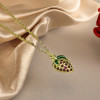 Collar con colgante de fresa dulce, joyería al por mayor | Entrega directa del fabricante