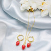 Fabricantes de conjuntos de joyas Cherry Design Joyería para mujer