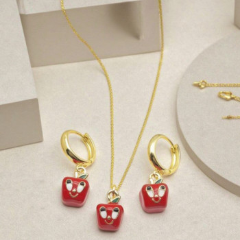 Jewelry Set Supplier Hot Selling Lucky Apple Design Women's Jewelry