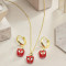 Jewelry Set Supplier Hot Selling Lucky Apple Design Women's Jewelry