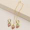 Fashion Jewelry Set Wholesale Hot Selling Strawberry Women's Jewelry Earrings&Necklaces With Zircon