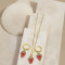 Wholesale Jewelry Set Strawberry Women's Jewelry Earrings & Necklaces