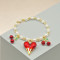 China Wholesale Bracelet Cherry&Heart Women's Jewelry With 18k Gold Plated
