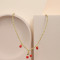 Fashion Necklace Factory Direct Sales 18K Gold-Plated Cherry Design Women's Jewelry
