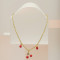 Fashion Necklace Factory Direct Sales 18K Gold-Plated Cherry Design Women's Jewelry