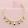 Proveedor de collares de moda, joyería de lujo para mujer bañada en oro de 18 quilates
