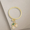 Pendientes de moda de China | Joyería de circonita blanca con baño de oro de 18 quilates para mujer