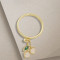 Fashion Earring China | 18K Gold-Plated White Zircon Cherry Women's Zircon Jewelry