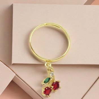 Jewelery Earring Wholesale | Red Cherry Zircon Fashion Jewelry