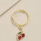 Jewelery Earring Wholesale | Red Cherry Zircon Fashion Jewelry
