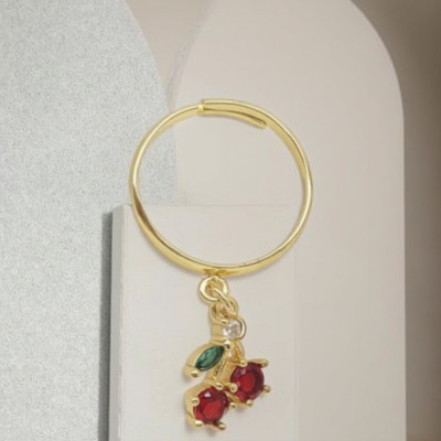 Jewelery Earring Wholesale | Red Cherry Zircon Fashion Jewelry