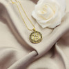 Collar de Géminis | Diseño de la serie Constelación, bañado en oro de 18 quilates, joyería para mujer
