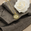 Collar de Géminis | Diseño de la serie Constelación, bañado en oro de 18 quilates, joyería para mujer