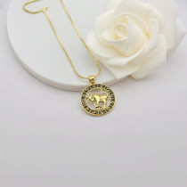 Taurus Jewelry Necklace Wholesale | Constellation Series Design 18k Gold Plated Necklace Jewelry