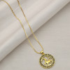 Joyería de la serie zodiacal Aries al por mayor | Collar chapado en oro de 18 quilates