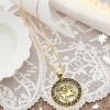 Joyería chapada en oro de 18 quilates de la serie Constelación al por mayor | Collar de Sagitario para mujer
