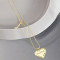 Mother's Day jewelry 18k gold-plated heart-shaped zircon design for women's jewelry