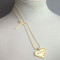 Mother's Day jewelry 18k gold-plated heart-shaped zircon design for women's jewelry