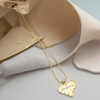 Mother's Day jewelry 18k gold-plated heart-shaped zircon design for women's jewelry