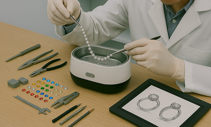 HD Jewelry professional necklace cleaning