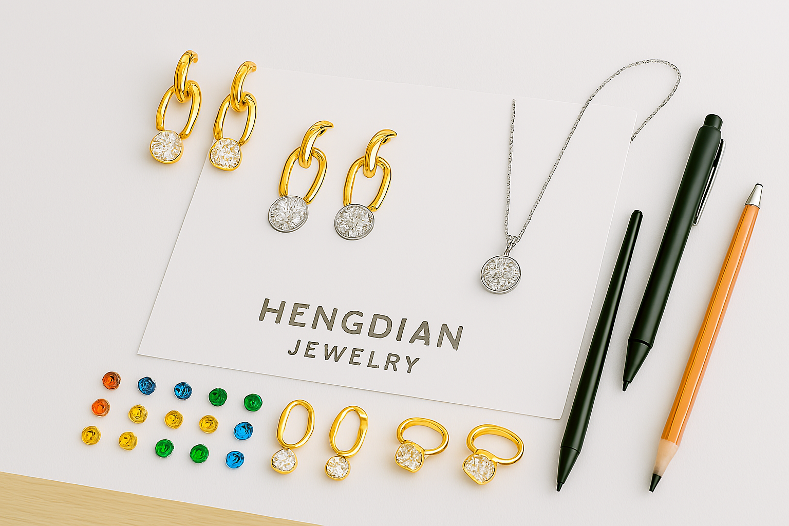 Custom fashion jewelry manufacturer designs.