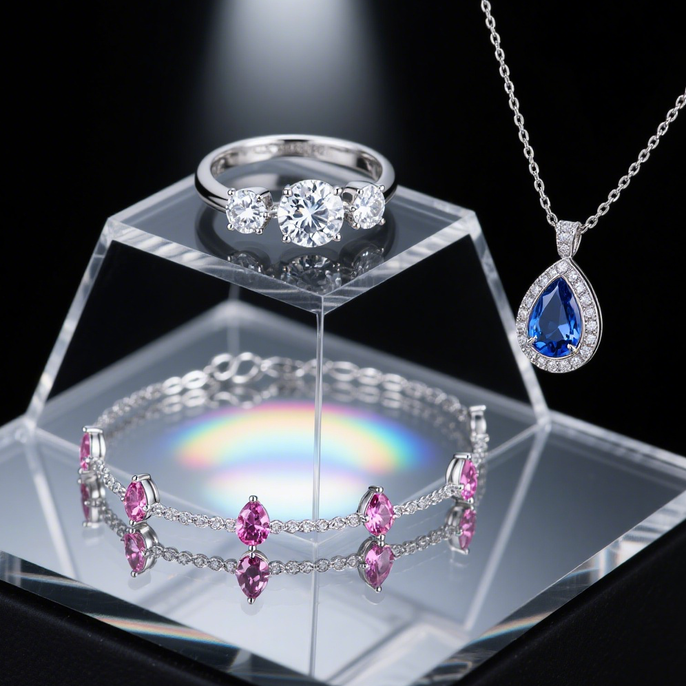 zircon silver 925 jewelry set classic wholesale with colorful accents