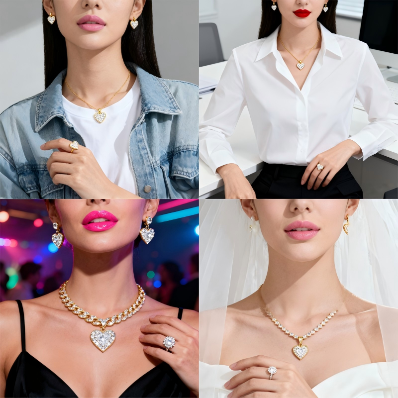 7 Creative Ways to Style 18k Gold Jewelry Set