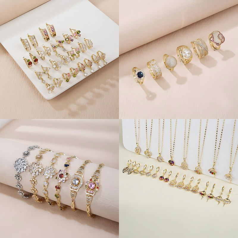 18k Gold Jewelry Set in Wholesale Business by Hengdian Jewelry