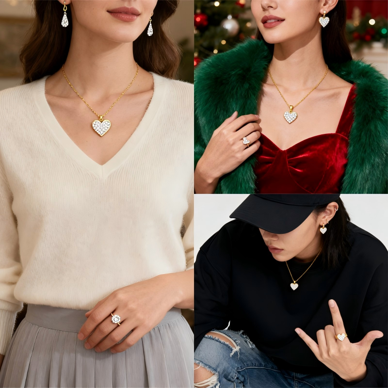7 Creative Ways to Style 18k Gold Jewelry Set