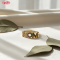 18K Gold Plated MOM Letter Ring with Multi-color Cubic Zirconia | Copper Jewelry Wholesale for Women Mother's Day Gift