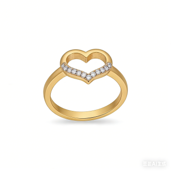 Artisan Cubic Zirconia Ring Manufacturer | AAA CZ on 18K Gold Plated Dressy Band