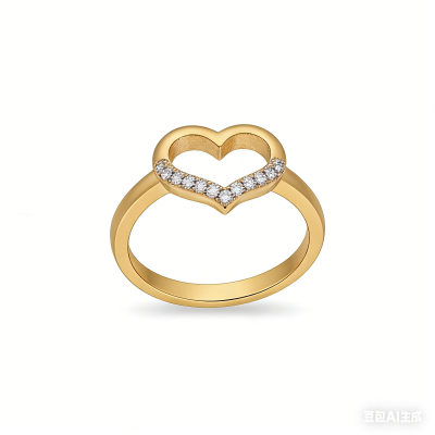 Artisan Cubic Zirconia Ring Manufacturer | AAA CZ on 18K Gold Plated Dressy Band