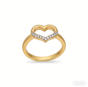 Artisan Cubic Zirconia Ring Manufacturer | AAA CZ on 18K Gold Plated Dressy Band