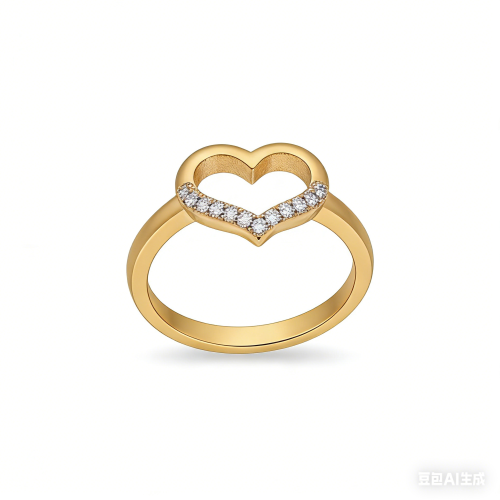 Artisan Cubic Zirconia Ring Manufacturer | AAA CZ on 18K Gold Plated Dressy Band