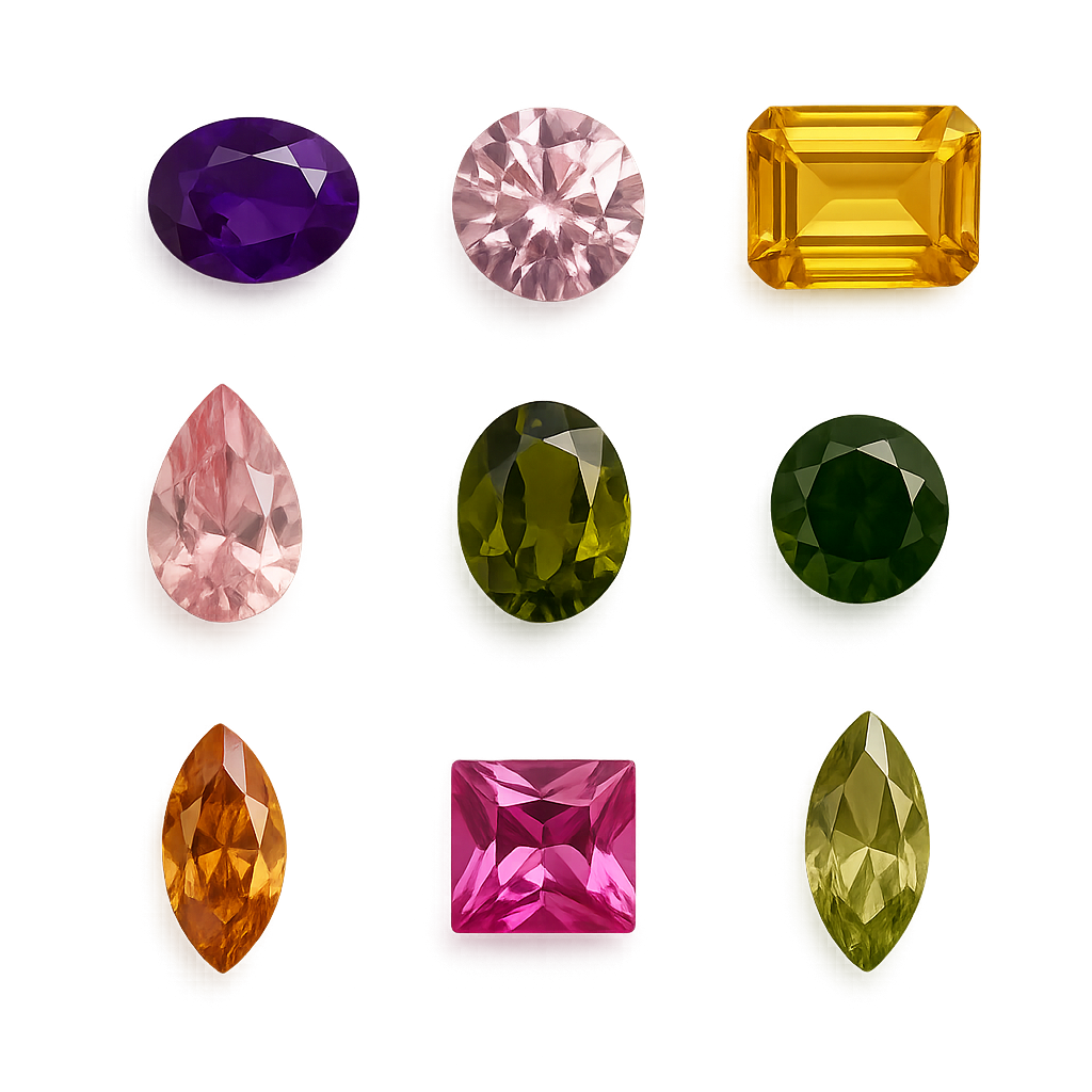 AAA cubic zirconia close-up