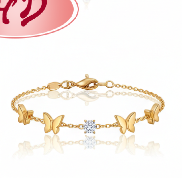 Fábrica OEM de joyería, pulsera de circonita cúbica sofisticada | Latón chapado en oro de 18k AAA CZ