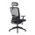3018- black high back office mesh chair with adjustable armrest