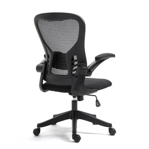 1003-Commercial Furniture Wholesale Flip Up Armrest Boss Swivel Revolving Executive Office Chair Mesh