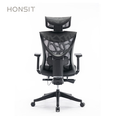 5188-Bifma Height Adjustable Mesh High Back Swivel Ergonomic Office Chair With Headrest