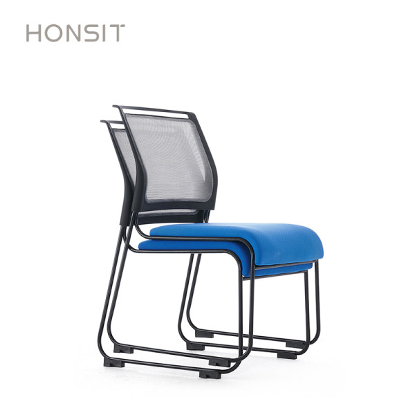 1001-Armless stretch mesh stackable training chair  for Reception and Guest room