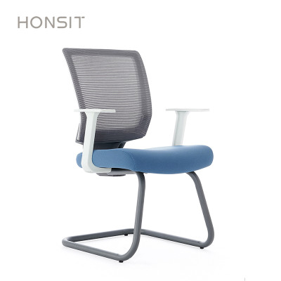 2001-Mesh style mid-back desk chair for staff with 1D/2D armrest